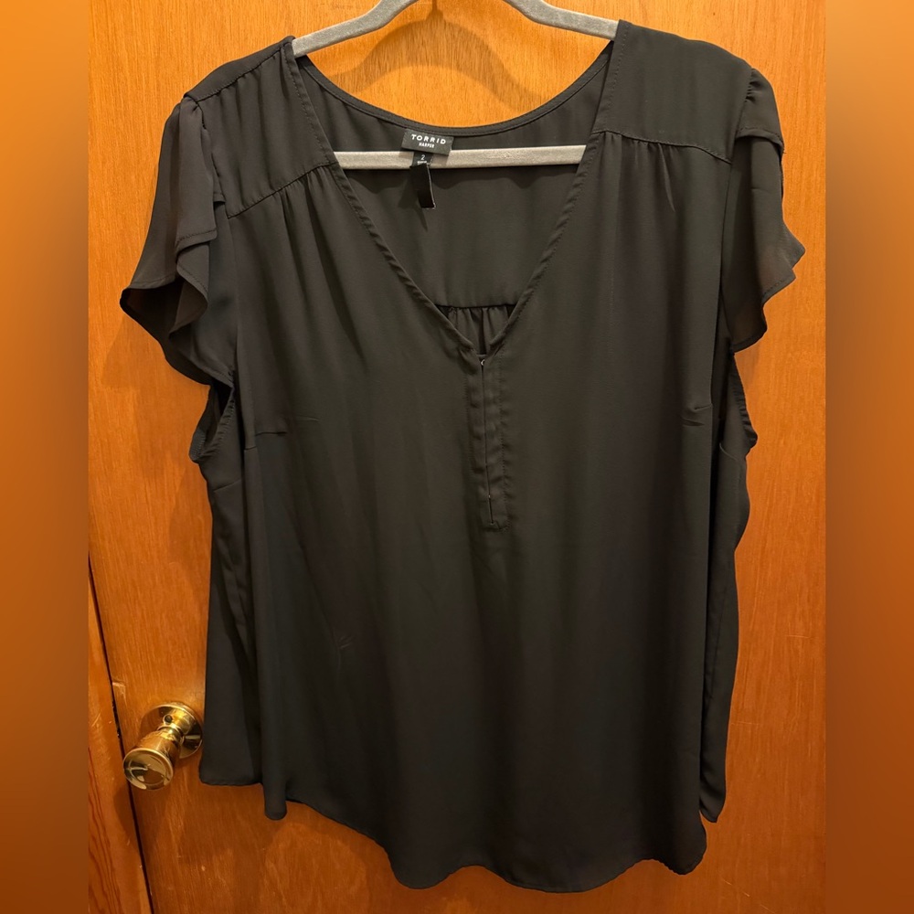 Torrid black Harper Blouse for Women size 2X